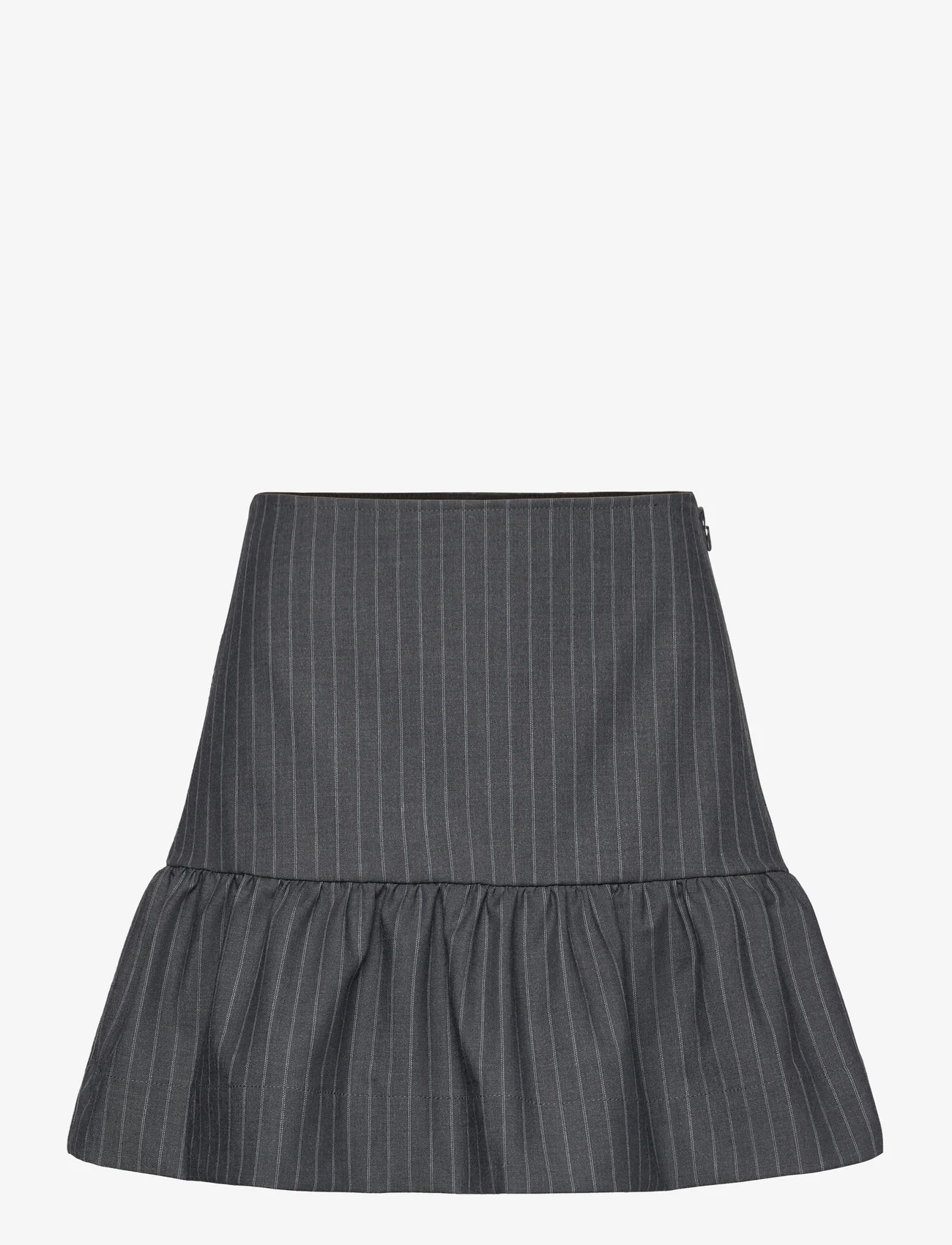 Ganni - Stretch Stripe - short skirts - gray pinstripe - 0