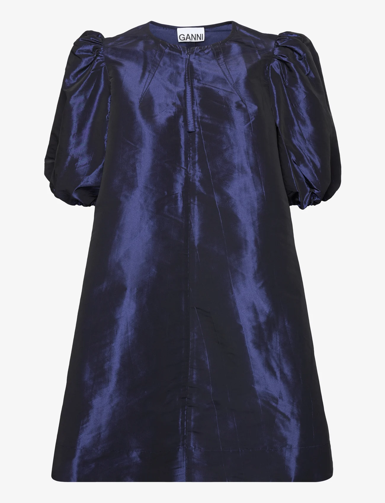 Ganni - Shiny Taffeta - feestelijke kleding voor outlet-prijzen - sodalite blue - 0