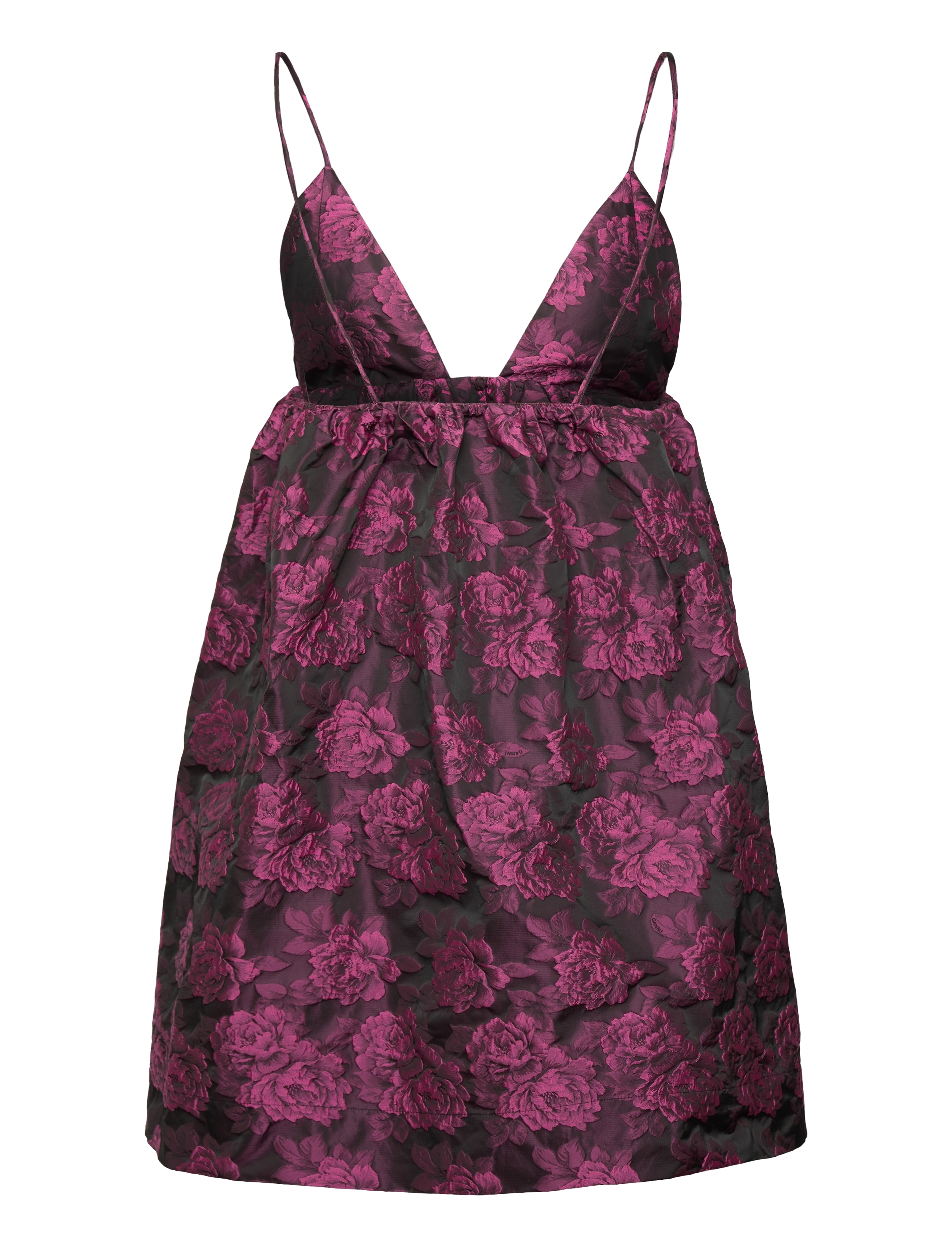 Ganni - Botanic Jacquard - partykleider - cone flower - 1