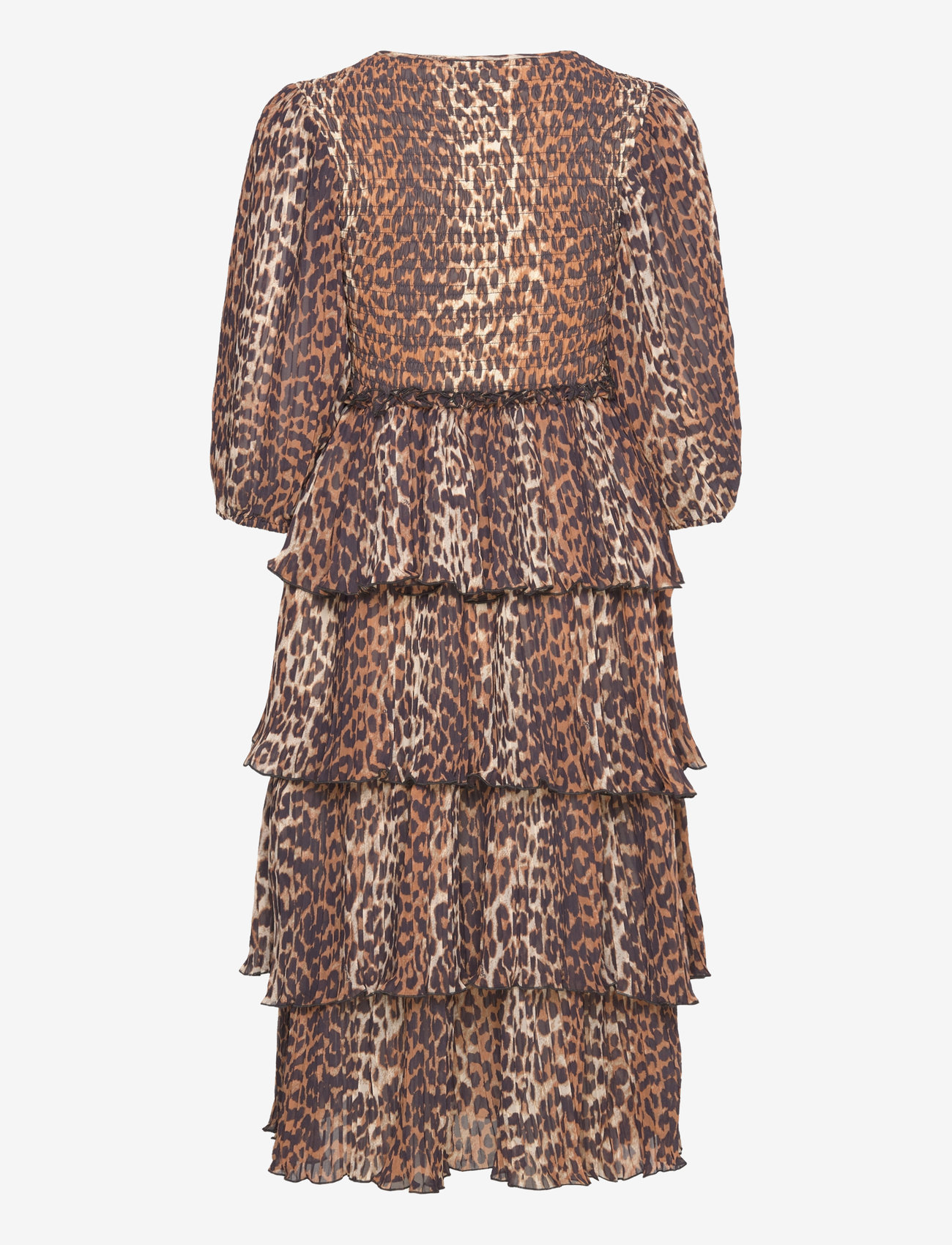 Ganni - Pleated Georgette - summer dresses - almond milk - 1