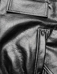 Ganni - Future Coated - leather jackets - black - 3