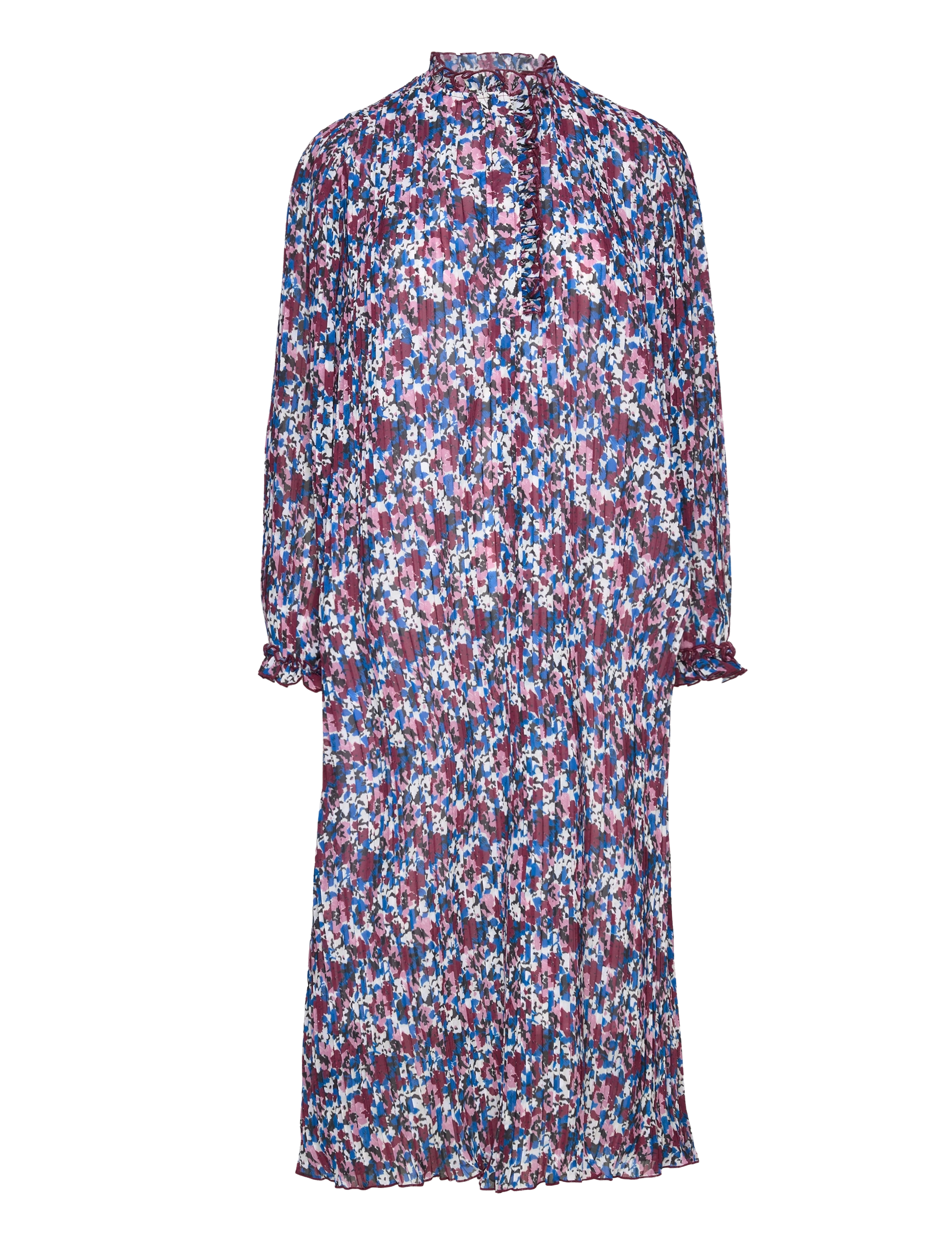 GANNI Pleated Georgette Patterned - 36 - Damen