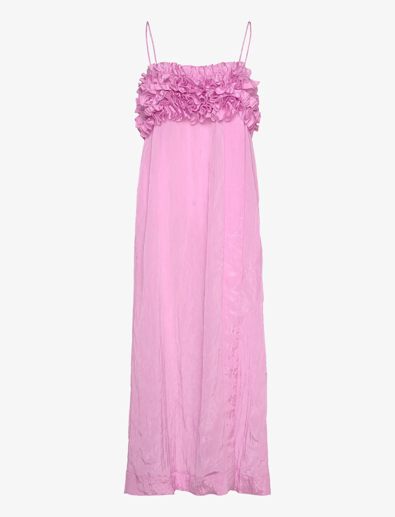Ganni - Shiny Tech - maxi dresses - lilac sachet - 0