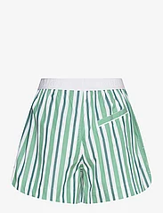 Ganni - Stripe Cotton - casual shorts - creme de menthe - 1