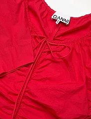 Ganni - Cotton Poplin - festkjoler - racing red - 2