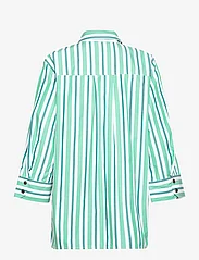 Ganni - Stripe Cotton - denim shirts - creme de menthe - 1