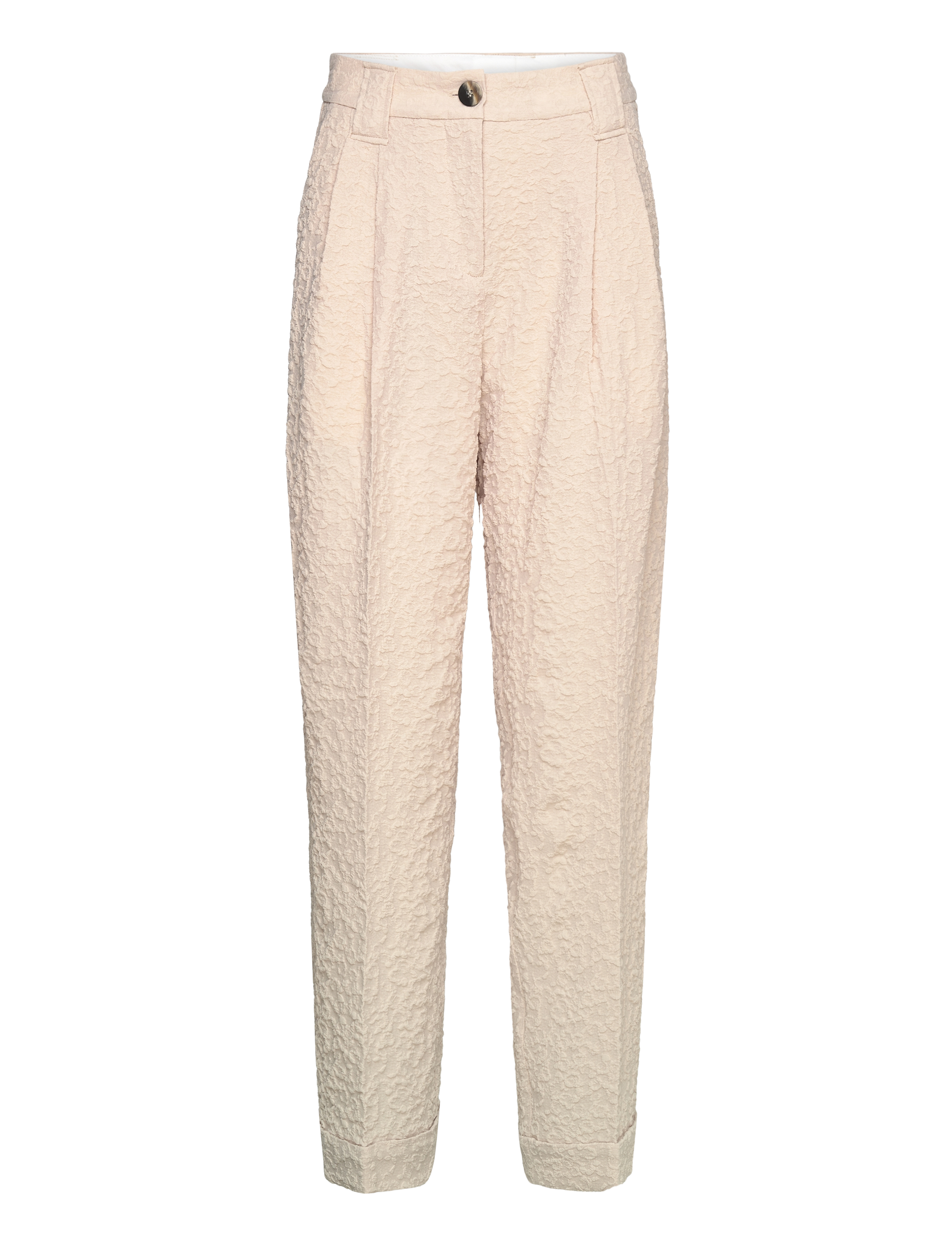 GANNI Textured Suiting Beige - 40 - Damen