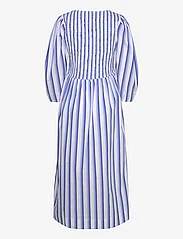Ganni - Stripe Cotton - skjortekjoler - silver lake blue - 1