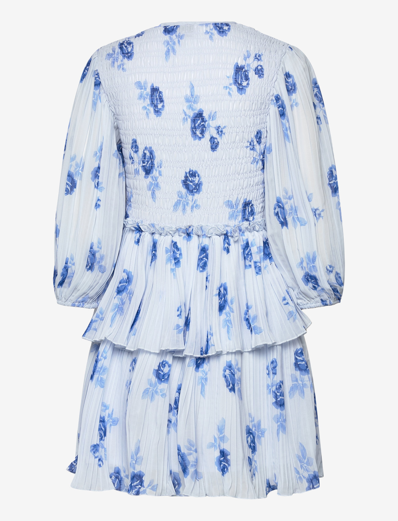 Ganni - Pleated Georgette - sommerkleider - heather - 1