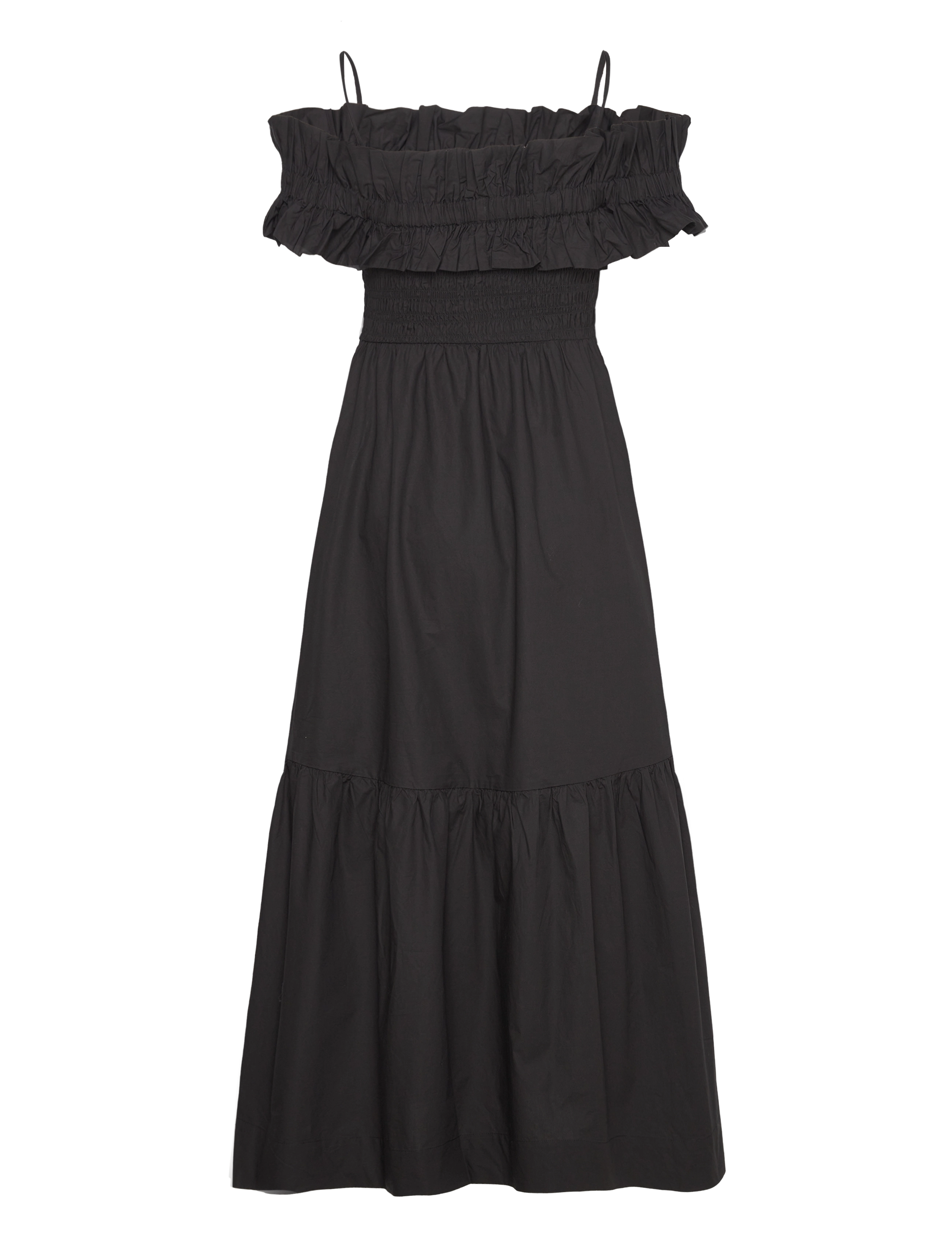 Ganni - Cotton Poplin - black - 1