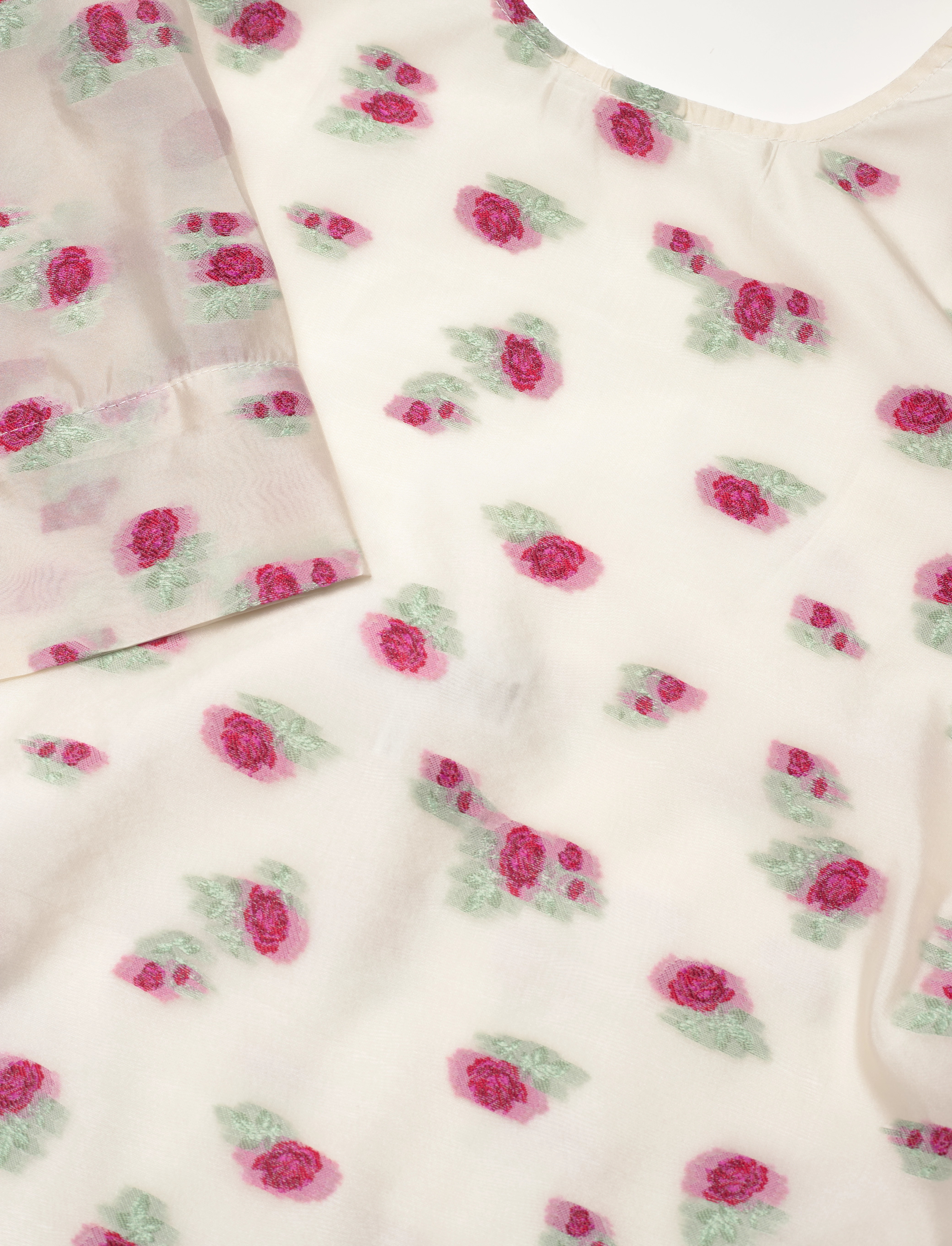 Ganni - Organza Jacquard - festkjoler - tofu - 2