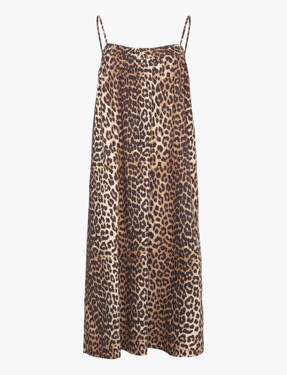 Ganni leopard slip deals dress