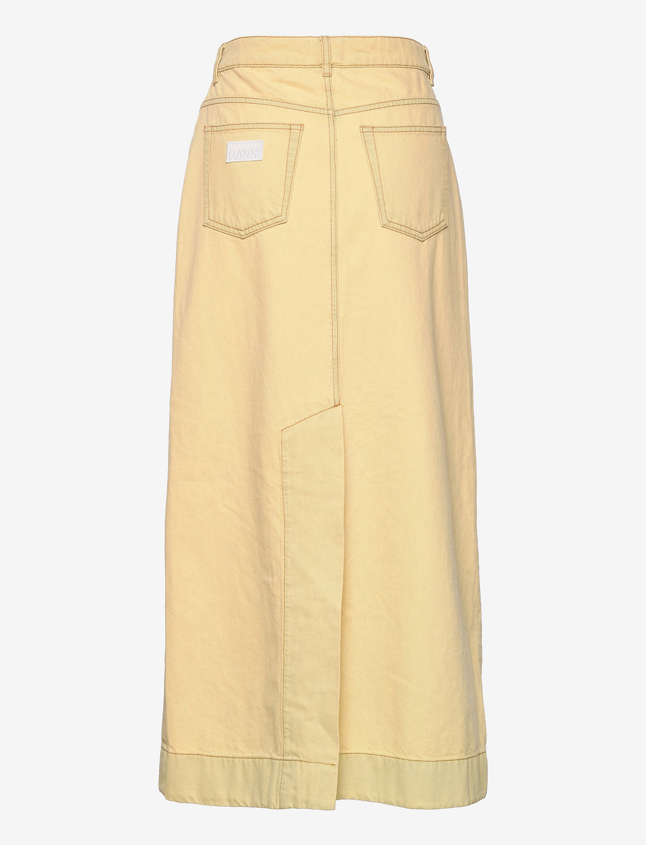 Ganni - Overdyed Bleach Maxi Skirt - rutabaga - 1