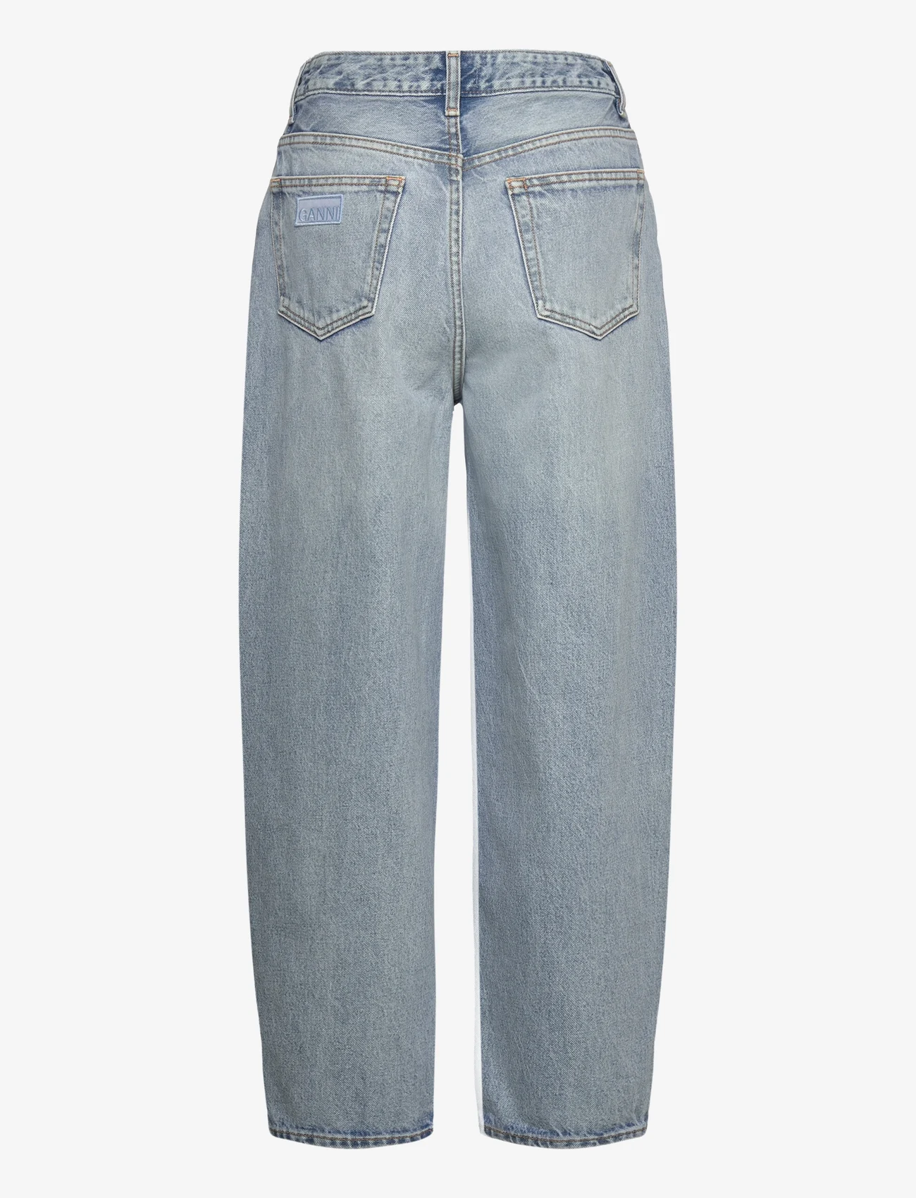 Ganni - Rigid Denim - brede jeans - light blue vintage - 1
