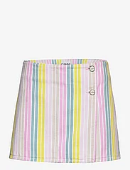 Ganni - Stripe Denim - korta kjolar - multicolour - 0