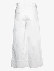 Ganni - White Denim Cropped Jeans - wide leg jeans - bright white - 1