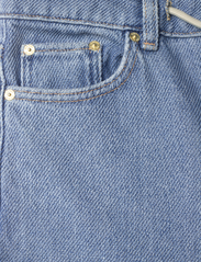 Ganni - Heavy Denim Wide Drawstring Jeans - hosen mit weitem bein - light blue stone - 2
