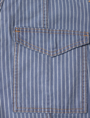 Ganni - Light Stripe Denim Cargo Pants - cargo pants - mid blue stone - 4