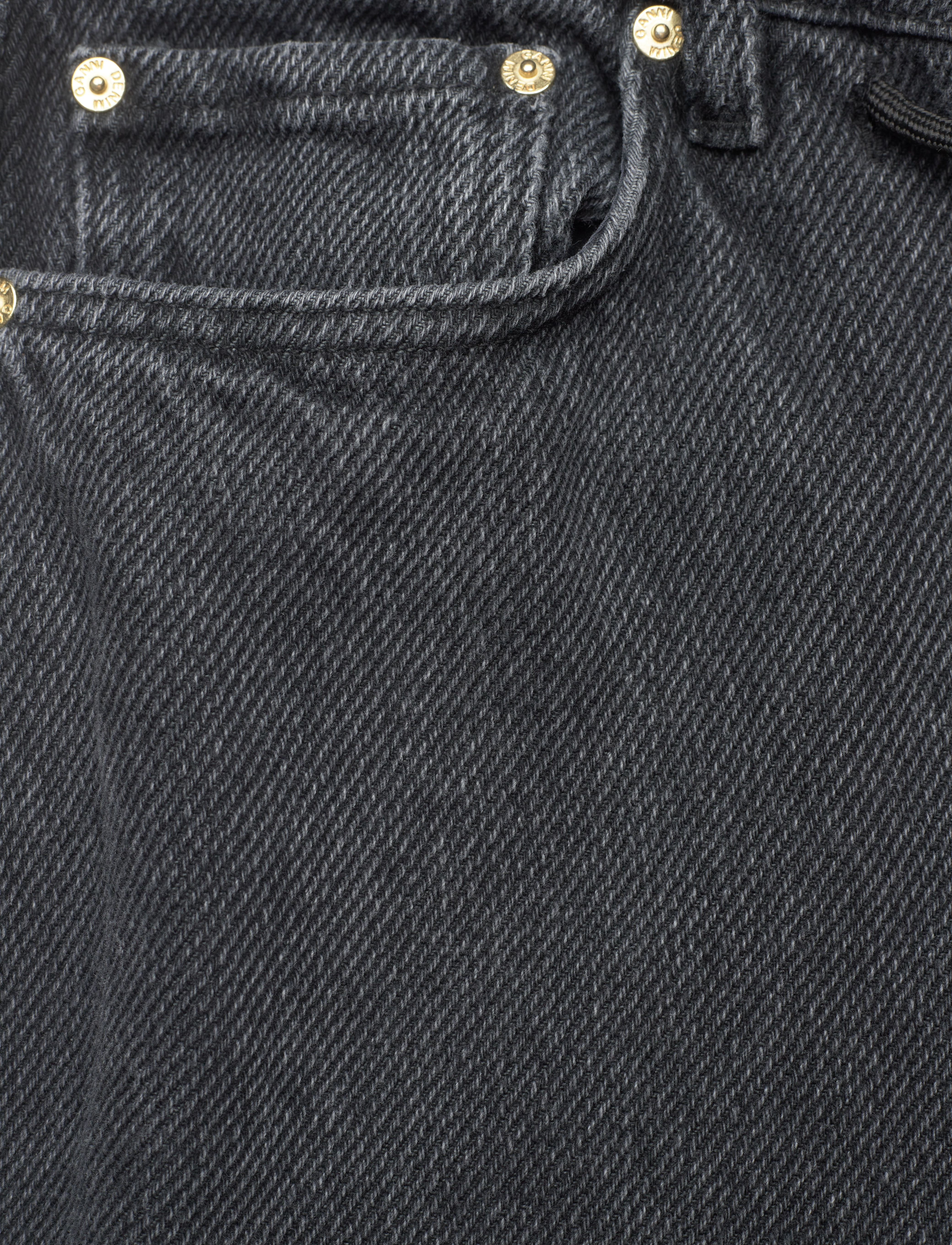 Ganni - Heavy Denim - washed black/black - 2