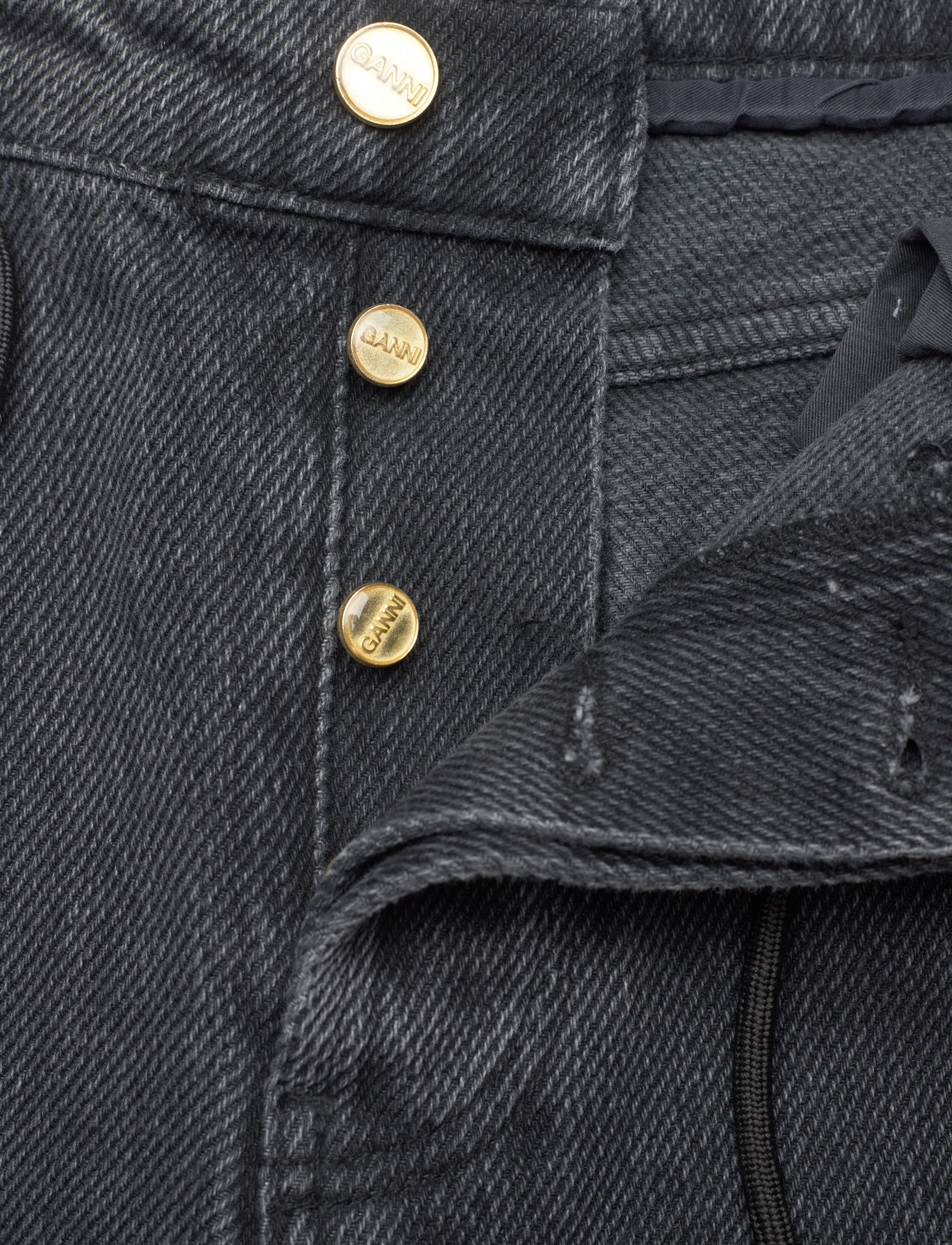Ganni - Heavy Denim - washed black/black - 3