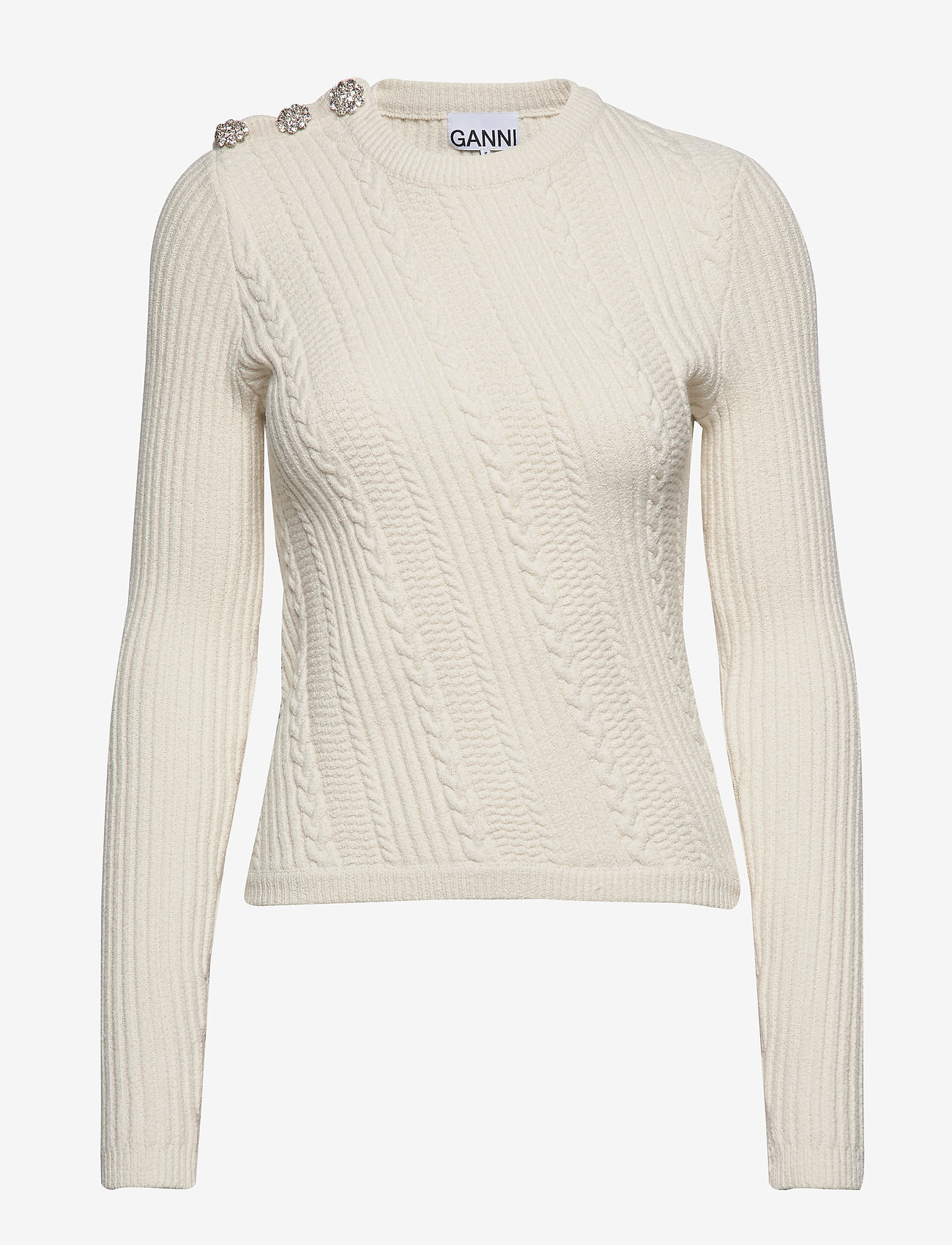 Ganni - Cotton Knit - egret - 0