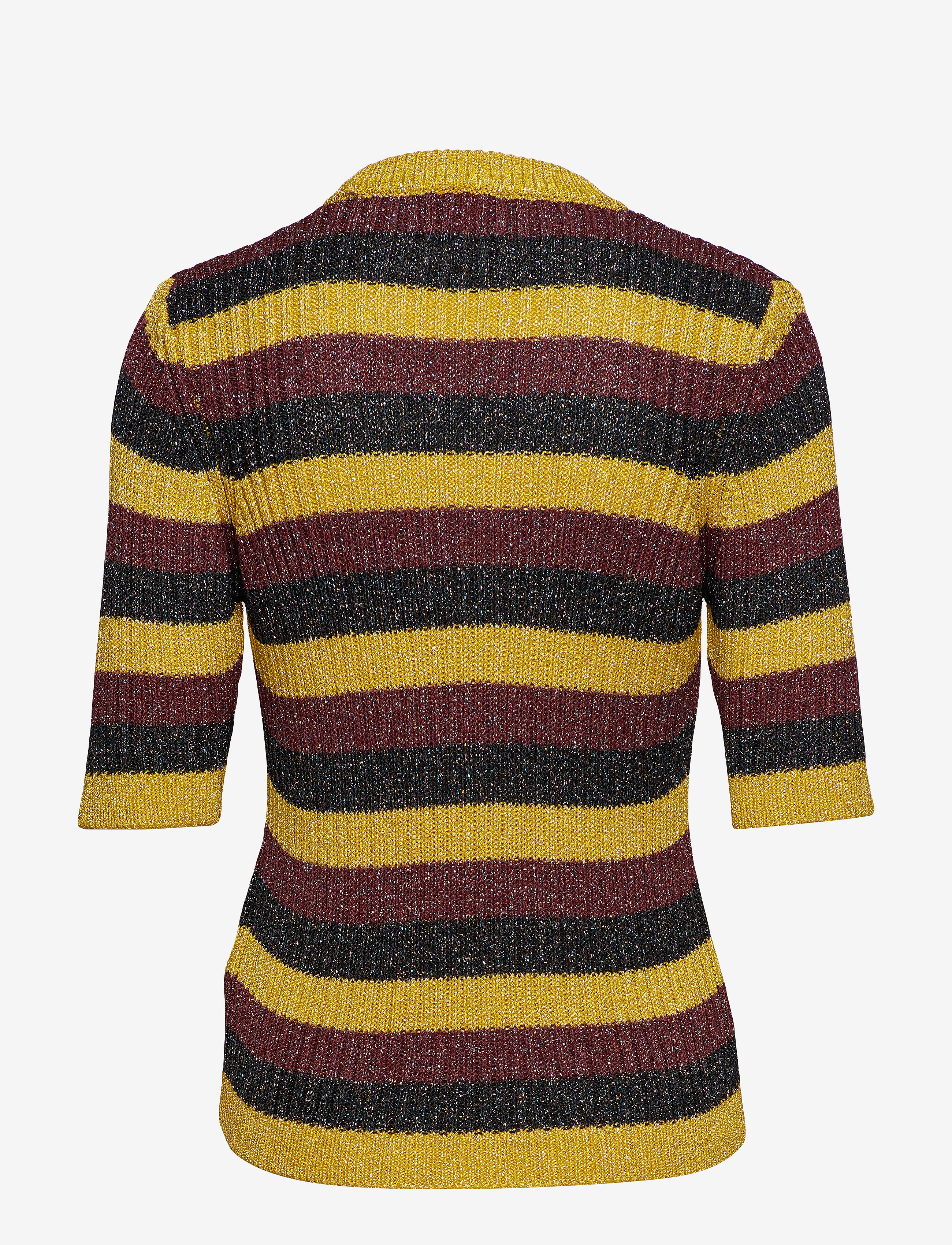 Ganni - Lurex Striped Knit - block colour - 1