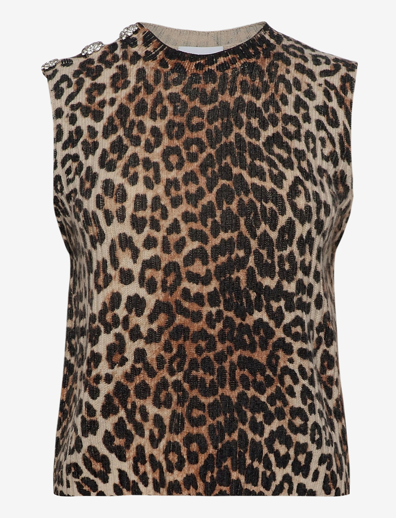 Ganni - Print Knit - leopard - 0