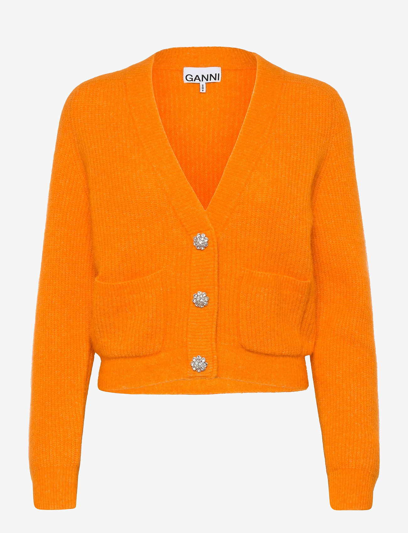 Ganni - Soft Wool Knit - bright marigold - 0