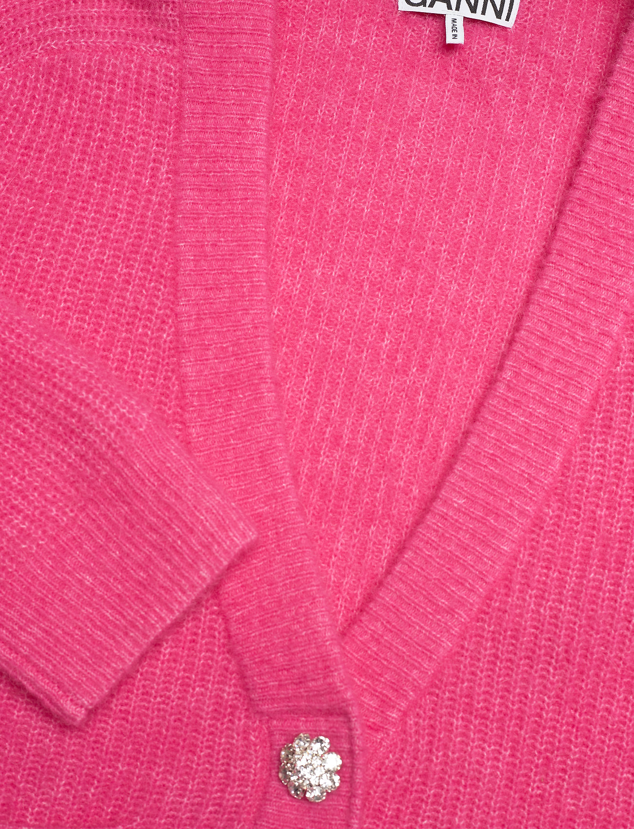 Ganni - Cardigan Solid - cardigans - shocking pink - 2