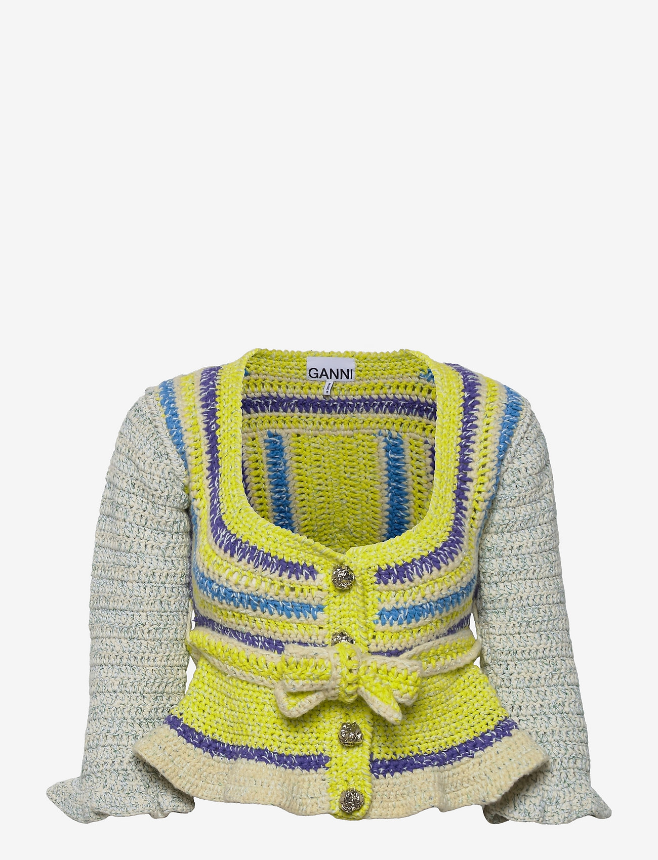 Ganni - Crochet Cardigan - egret - 0