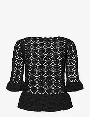 Ganni - Top - short-sleeved blouses - black - 1