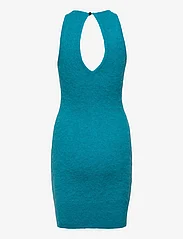 Ganni - Brushed Alpaca - sukienki koszulowe - blue curacao - 1