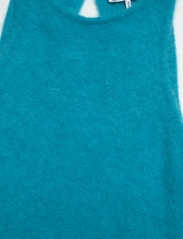 Ganni - Brushed Alpaca - sukienki koszulowe - blue curacao - 2