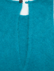 Ganni - Brushed Alpaca - sukienki koszulowe - blue curacao - 3