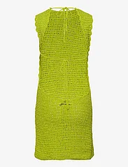 Ganni - Velvet Crochet - strikkede kjoler - lime punch - 1
