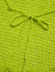 Ganni - Velvet Crochet - knitted dresses - lime punch - 3