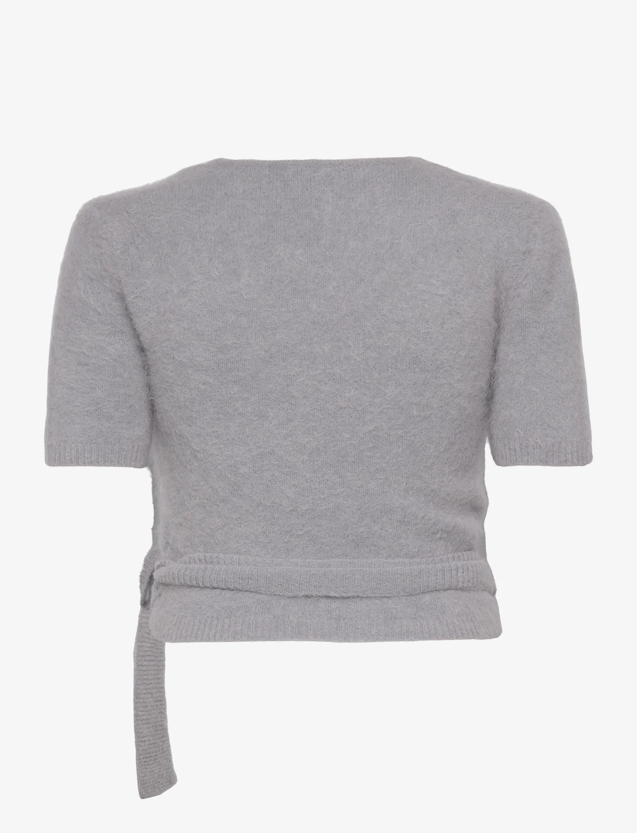 Ganni - Brushed Alpaca - blouses korte mouwen - frost gray - 1