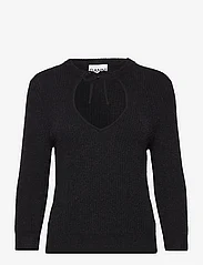 Ganni - Soft Wool Knit - trøjer - black - 0