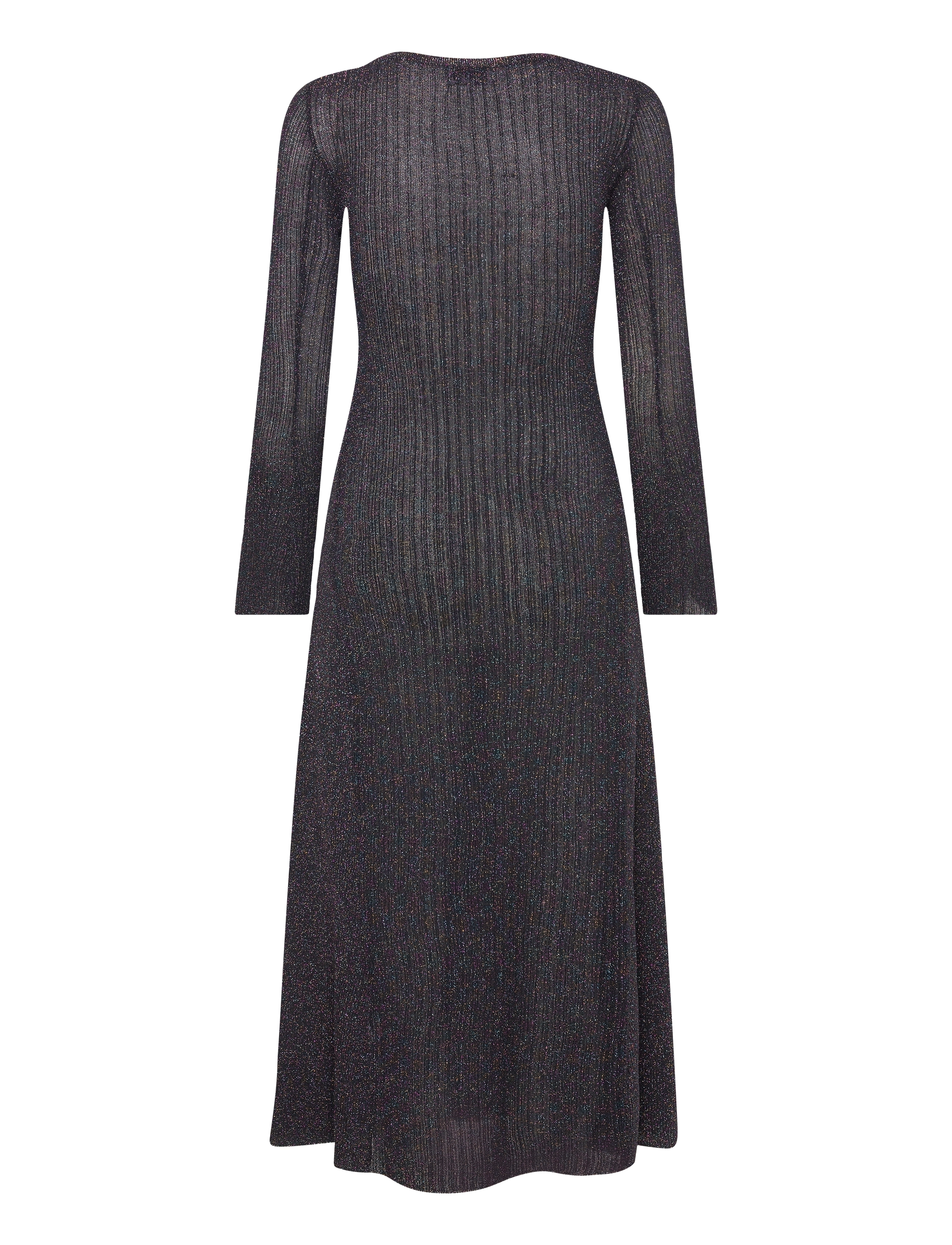 Ganni - Sparkle Rib Knit - sukienki dzianinowe - multicolour - 1
