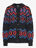 Chunky Graphic Wool Knit - BLACK