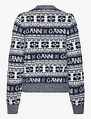 Ganni - Logo Wool Mix - trøjer - sky captain - 1