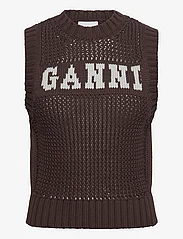 Ganni - Cotton Rope Knit - down- & padded jackets - hot fudge - 0