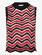 Cotton Crochet Knit - RACING RED