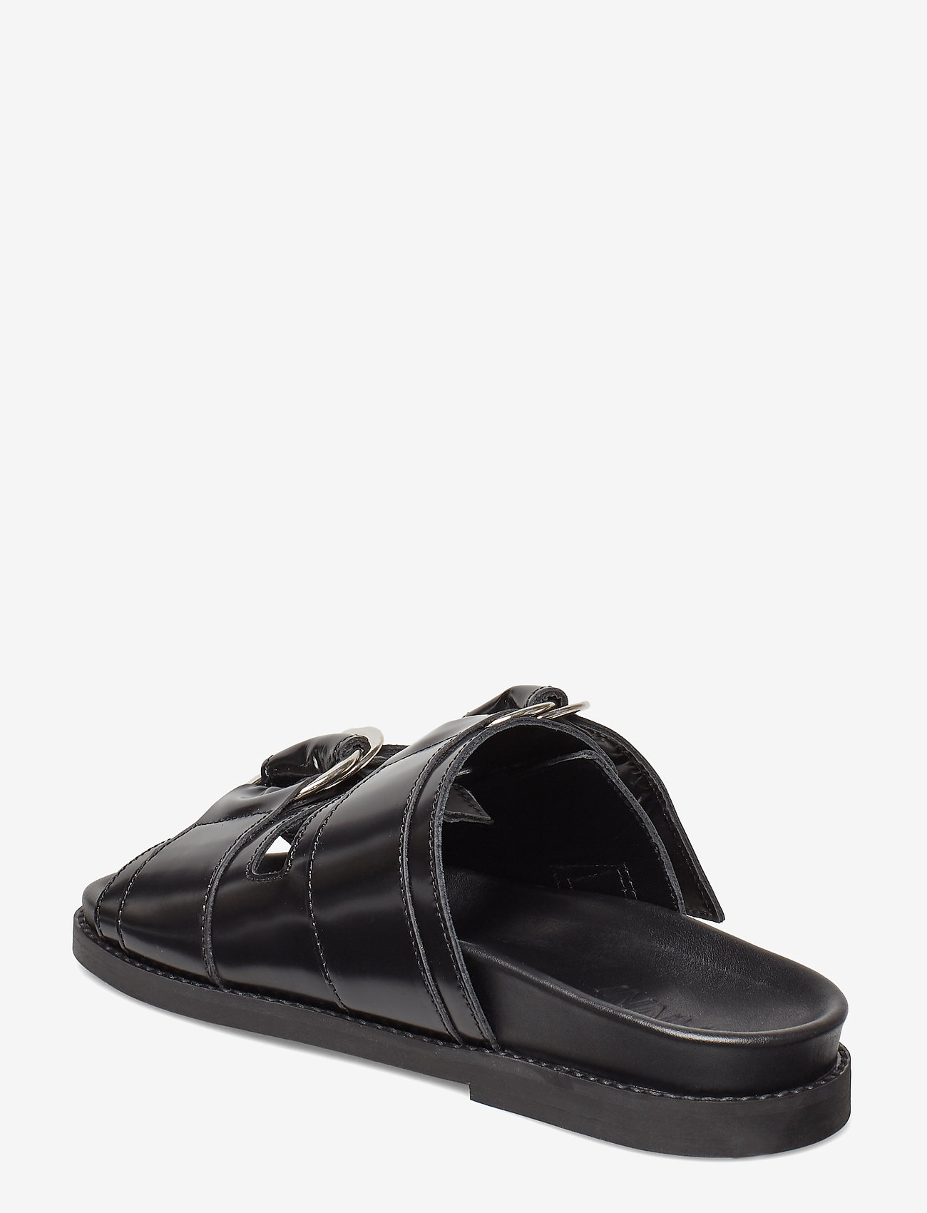 Ganni - Leather Flats - black - 2