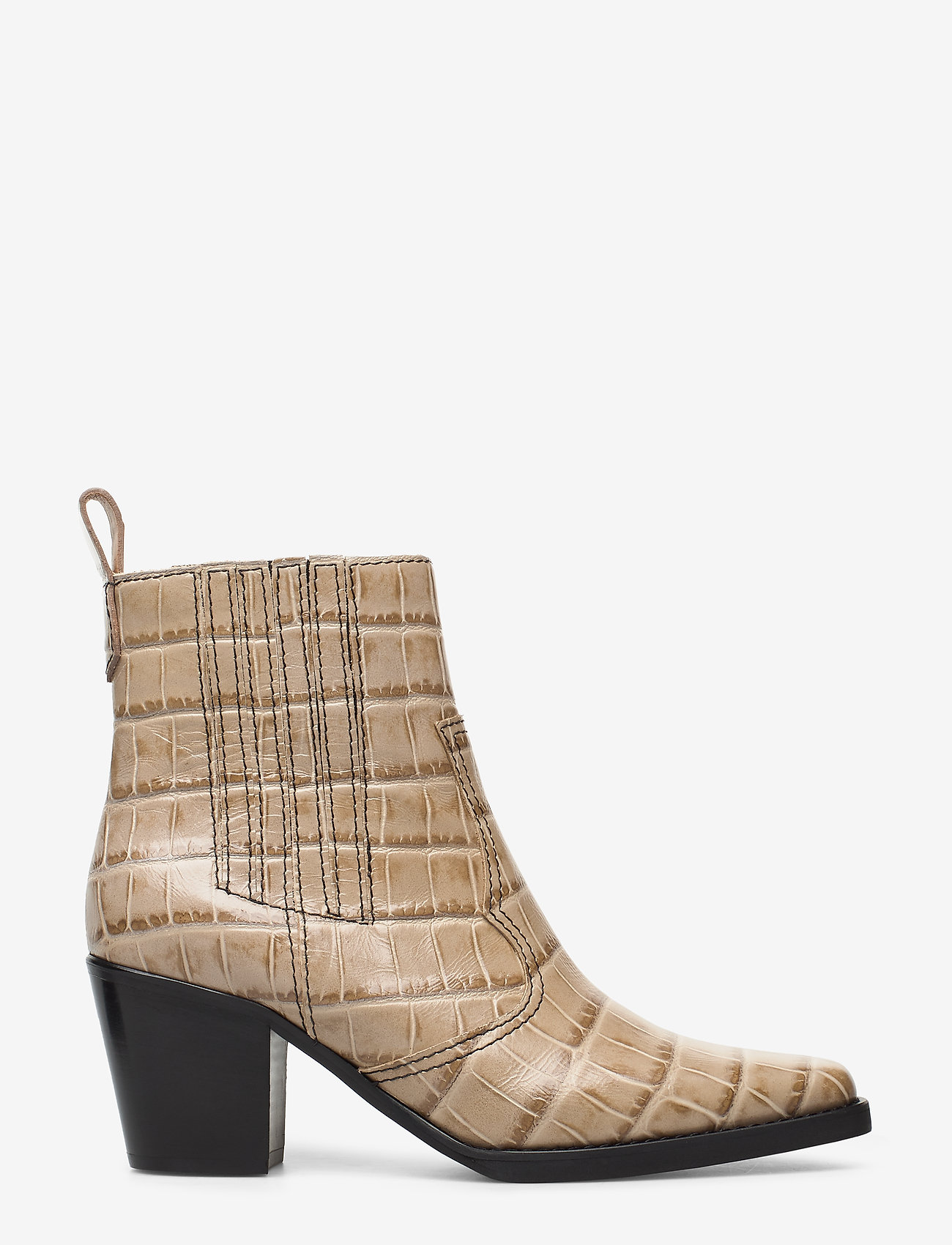 Ganni - Western Ankle Boots - tapioca - 1