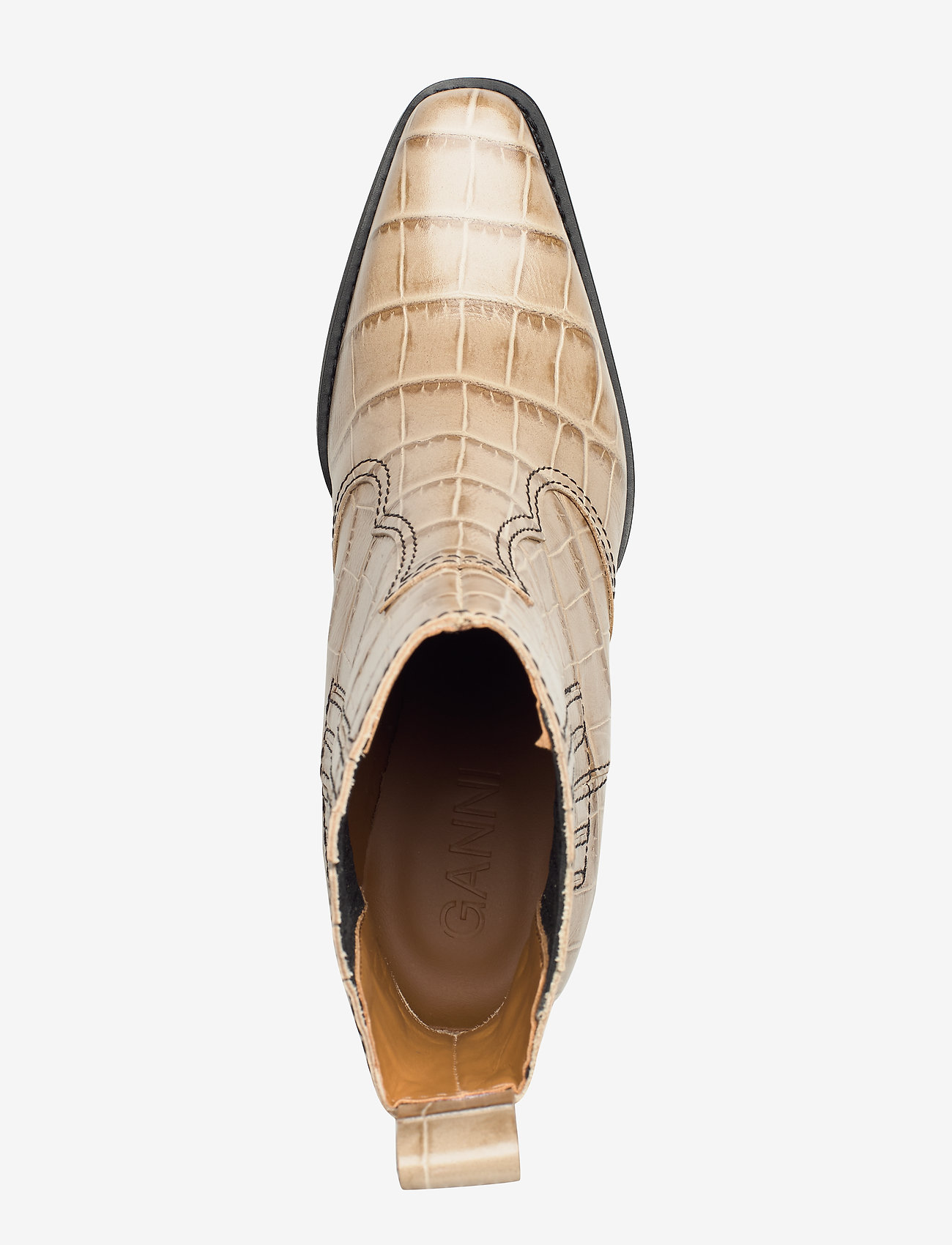 Ganni - Western Ankle Boots - tapioca - 3