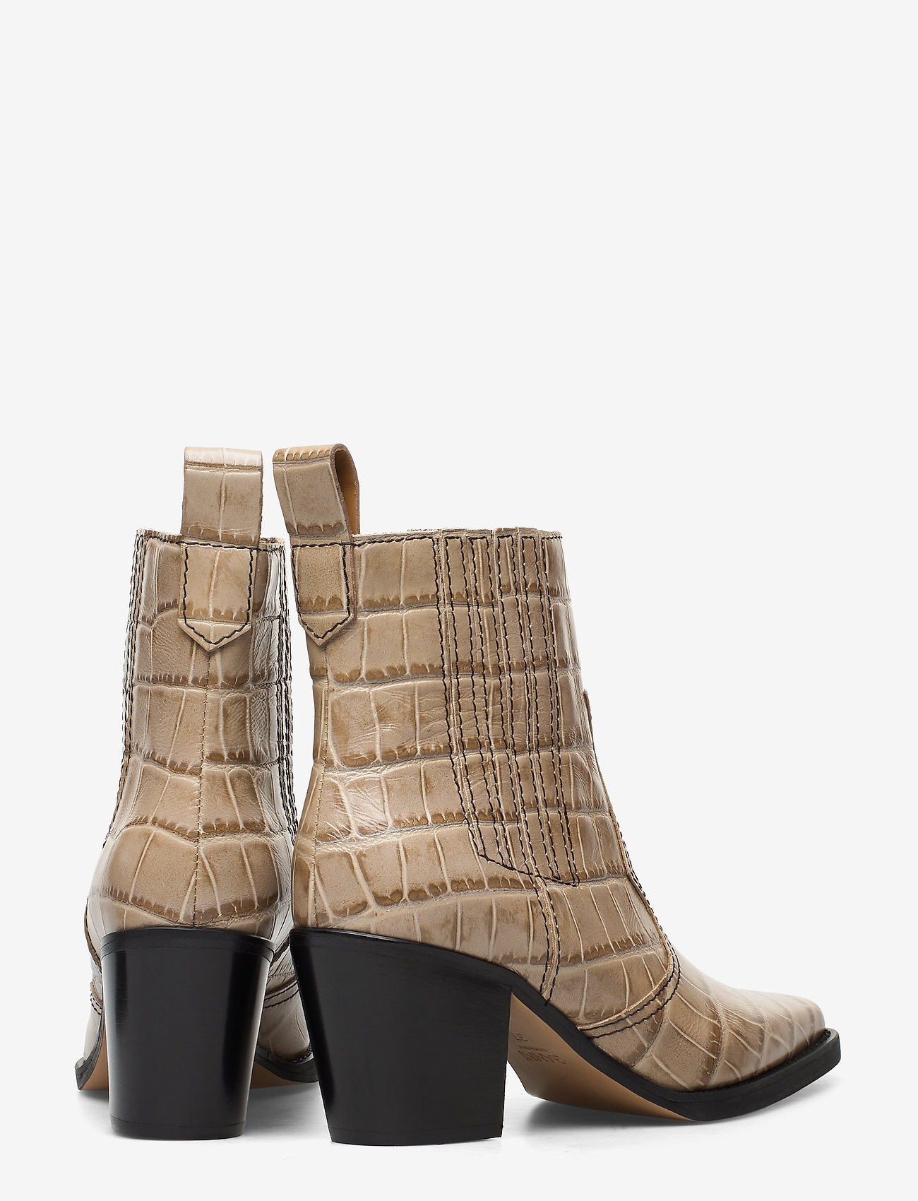 Ganni - Western Ankle Boots - tapioca - 4
