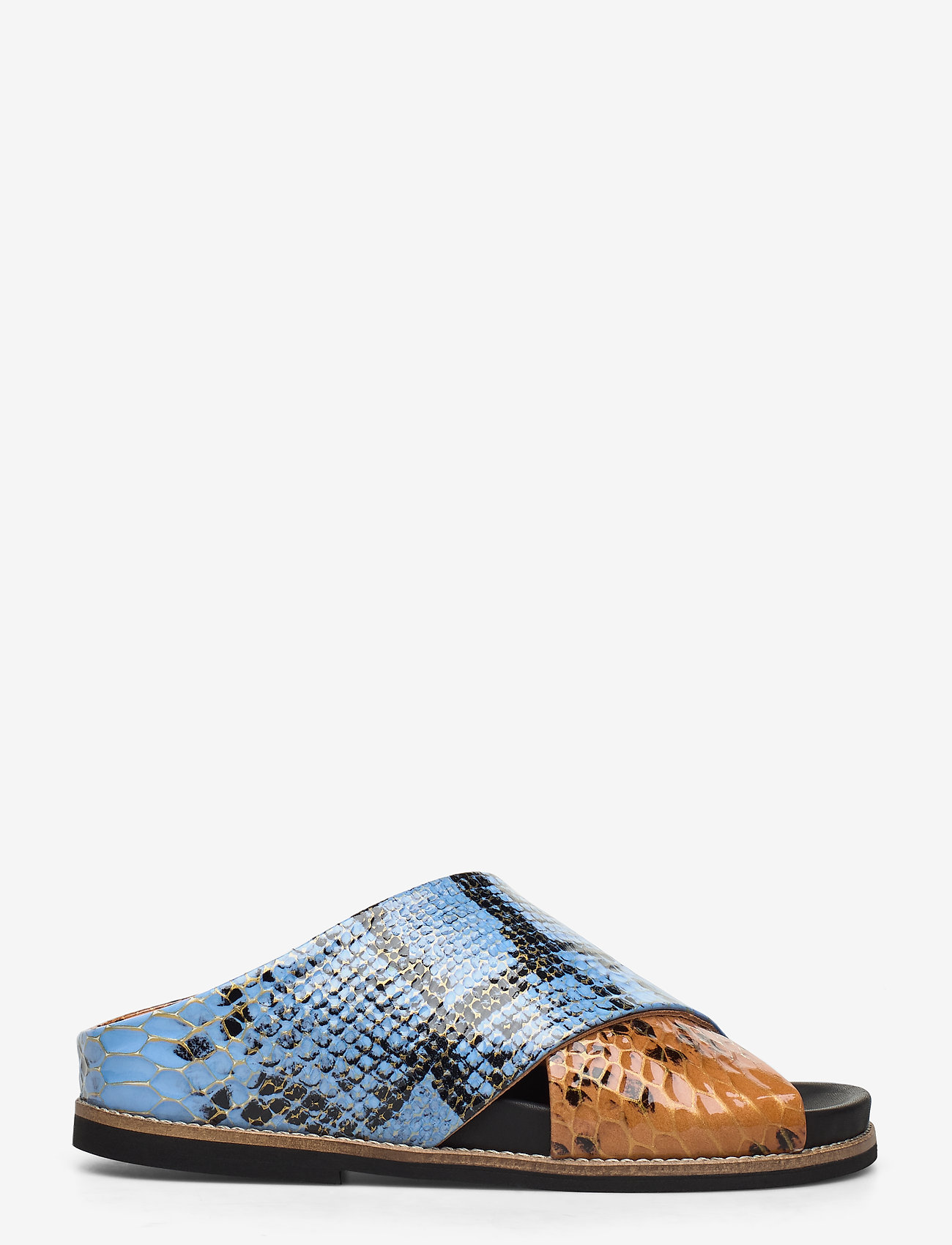 Ganni - Flat Sandals - brunnera blue - 1