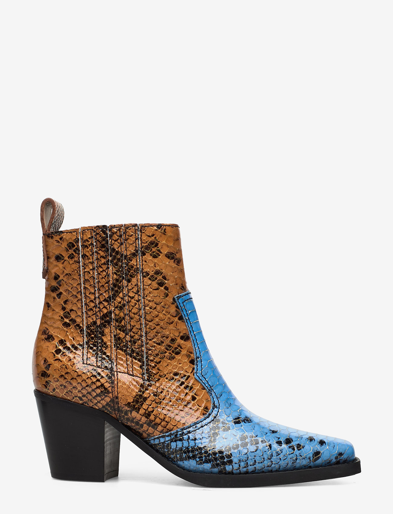 Ganni - Western Ankle Boots - brunnera blue - 2