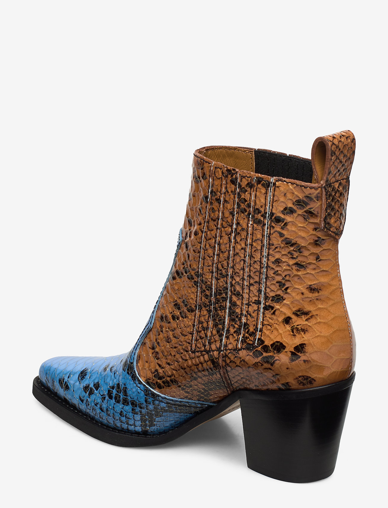 Ganni - Western Ankle Boots - brunnera blue - 1